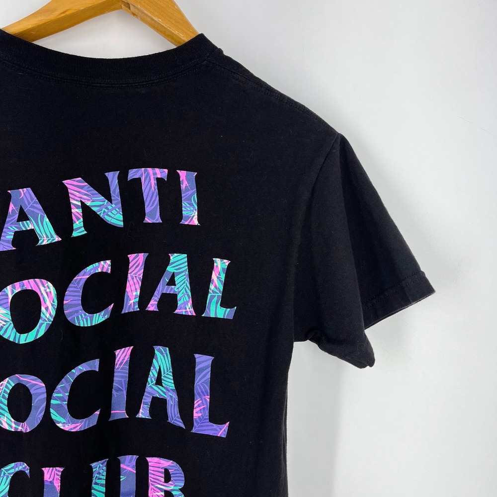 Anti Social Social Club Kiss The Wall Palm Logo T-Shirt Mens Streetwear Tee SZ M - Picture 6 of 12